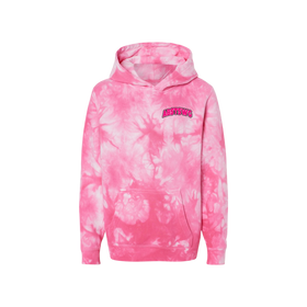 Buy tie-dye-pink A-Best Hoodie - YOUTH Tie-Dyed Puff