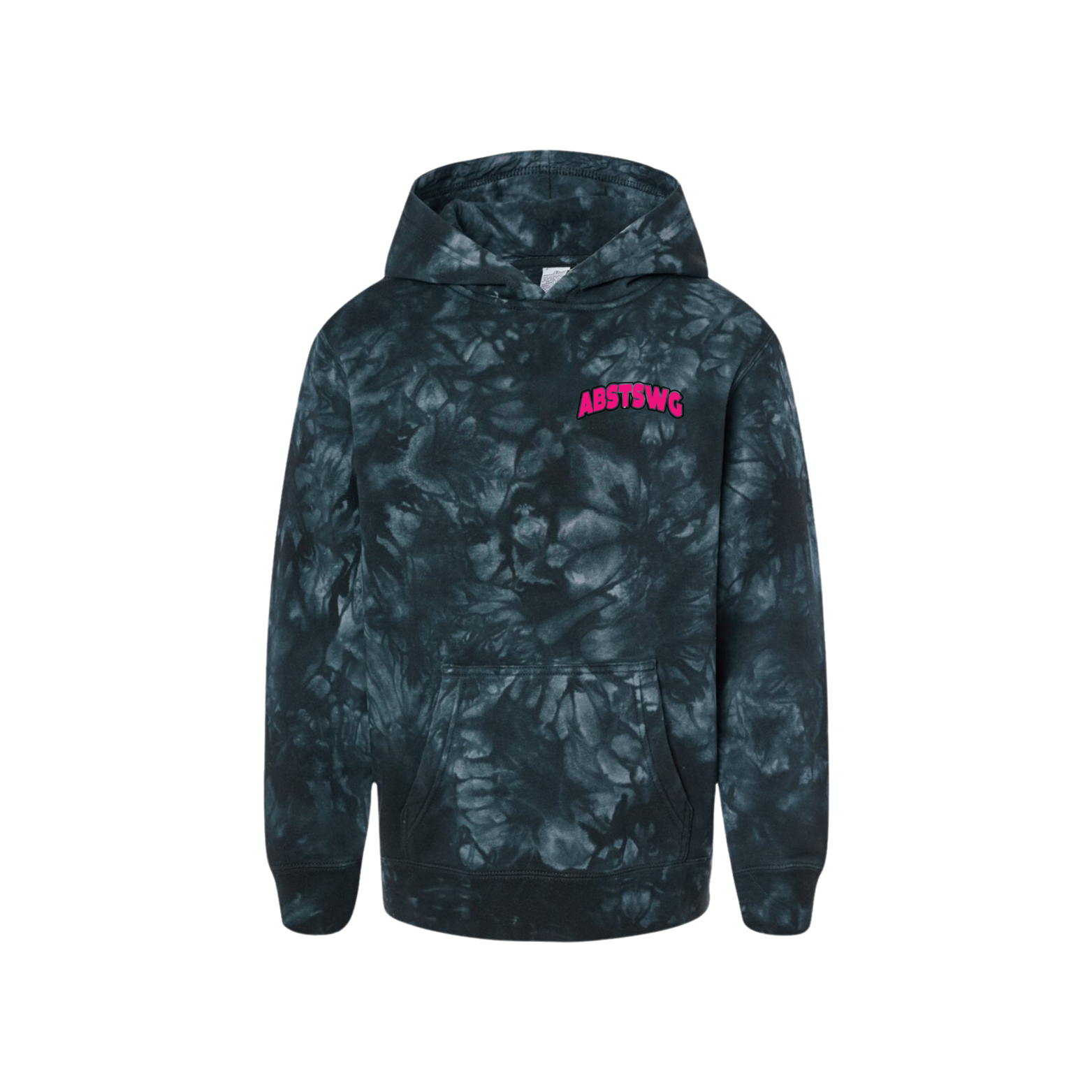 Buy tie-dye-black A-Best Hoodie - YOUTH Tie-Dyed Puff