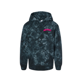 Buy tie-dye-black A-Best Hoodie - YOUTH Tie-Dyed Puff