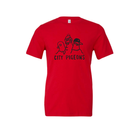 Buy red City Pigeons - Team Tees
