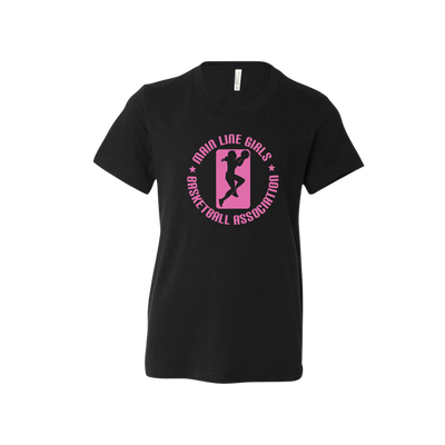 MLGBA - YOUTH Classic Pink Logo Tee