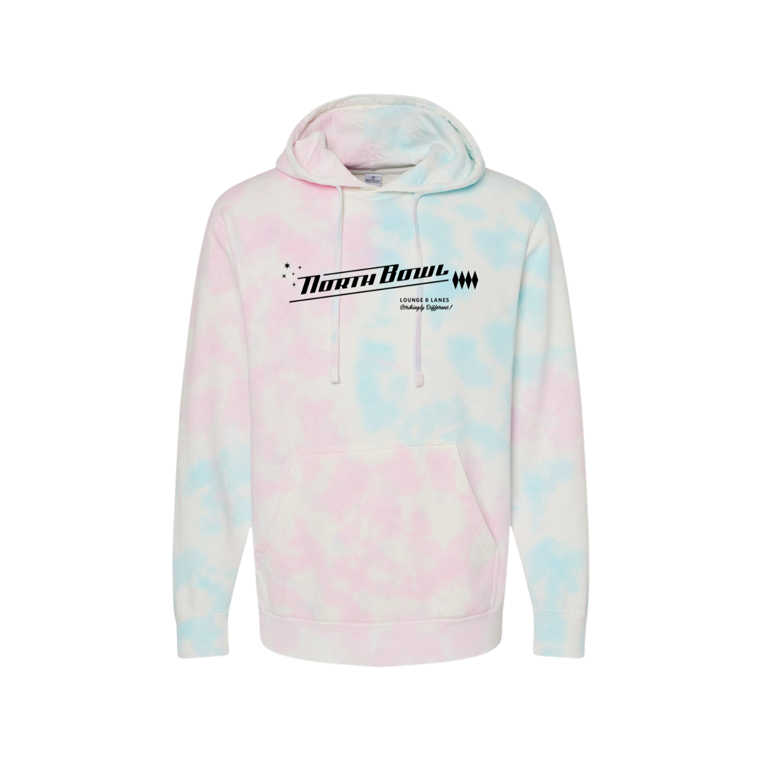 North Bowl Tie Dye Hoodie - Cotton Candy