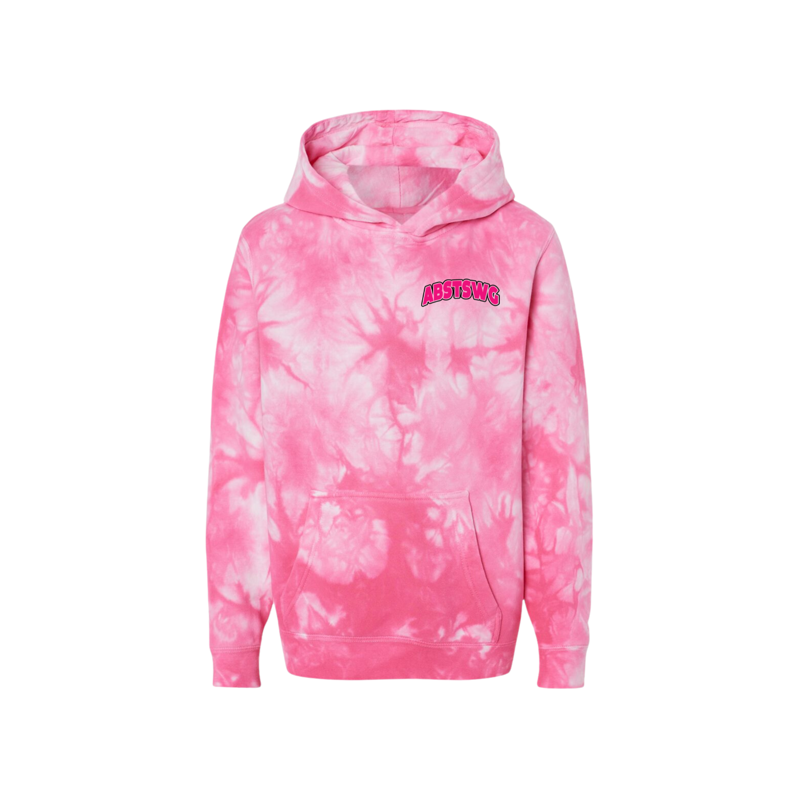 Buy tie-dye-pink A-Best Hoodie - YOUTH Tie-Dyed Puff