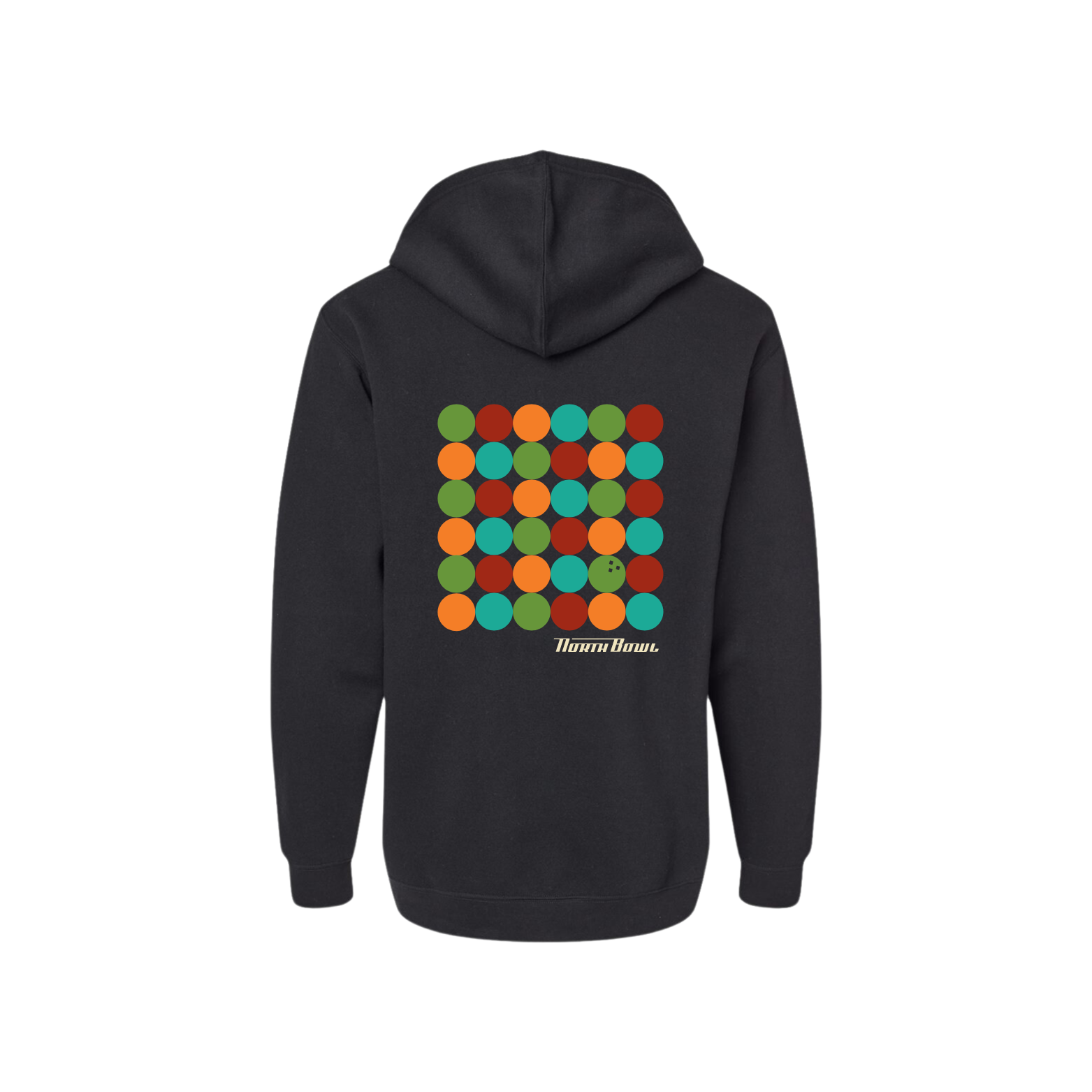 North Bowl - Polka Dot Black Hoodie